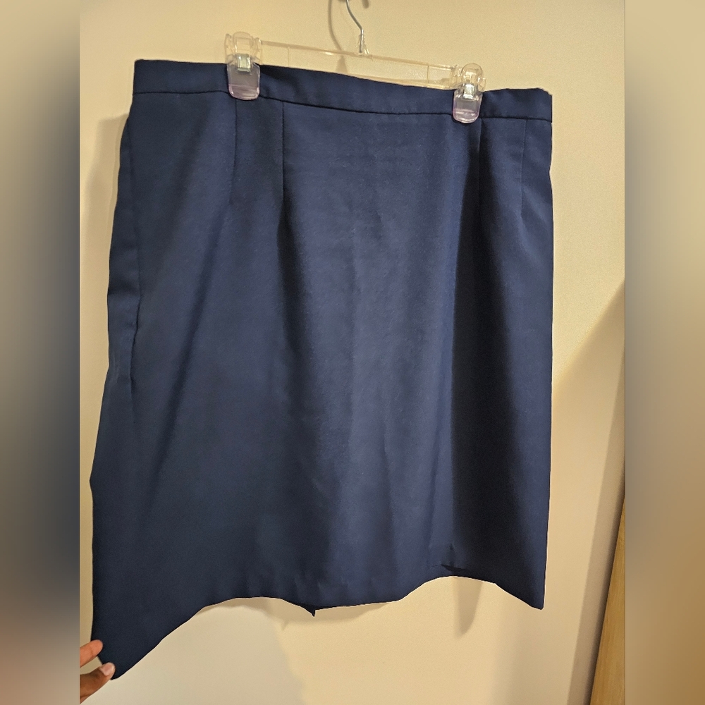 Plus size Blue Pencil skirt